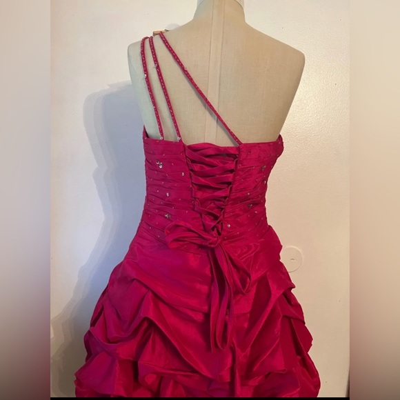Cinderella prom homecoming cocktail party short fuchsia dress size S NWT - Picture 2 of 3